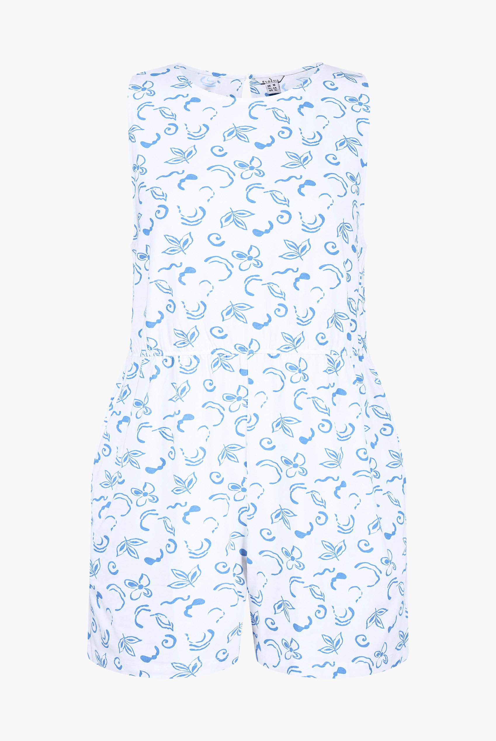 Sleeveless All Over Print Playsuit