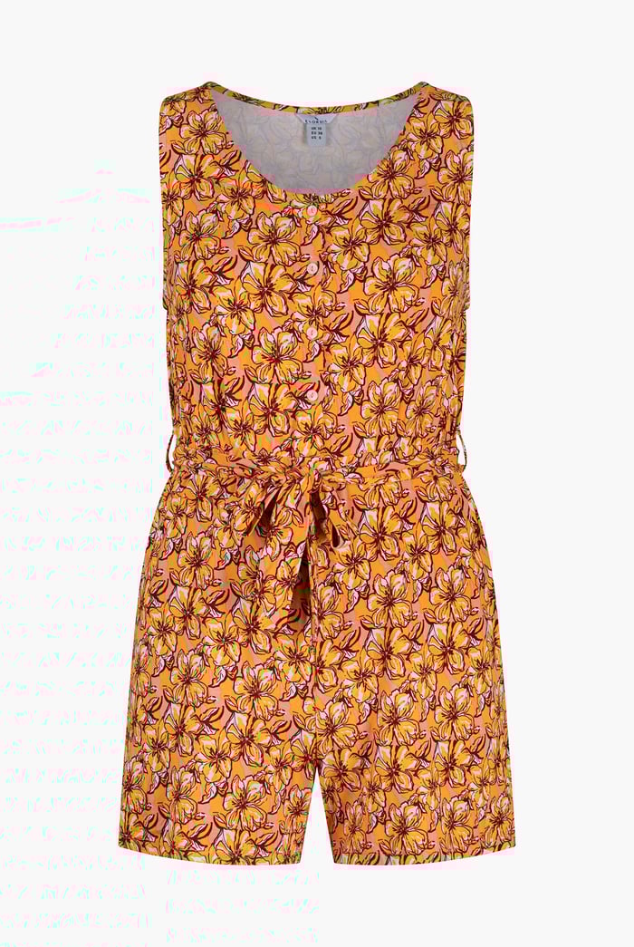 Wild Flower Print Playsuit