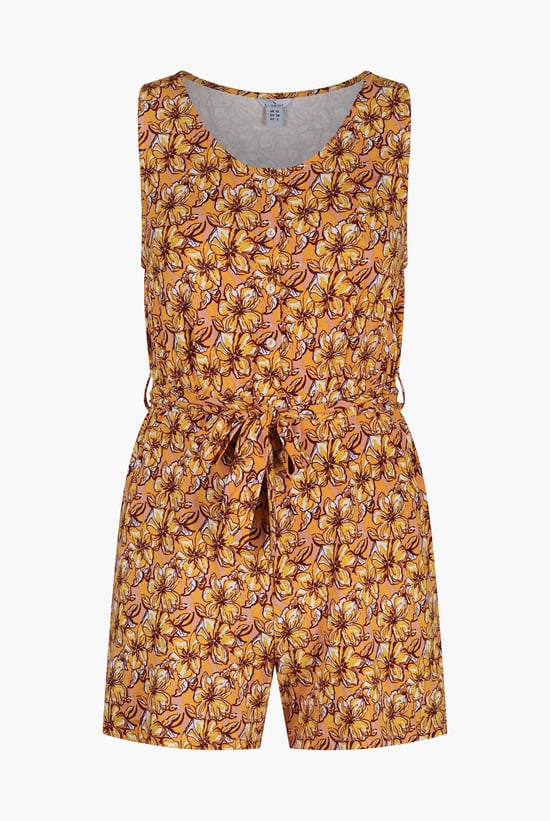 Wild Flower Print Playsuit