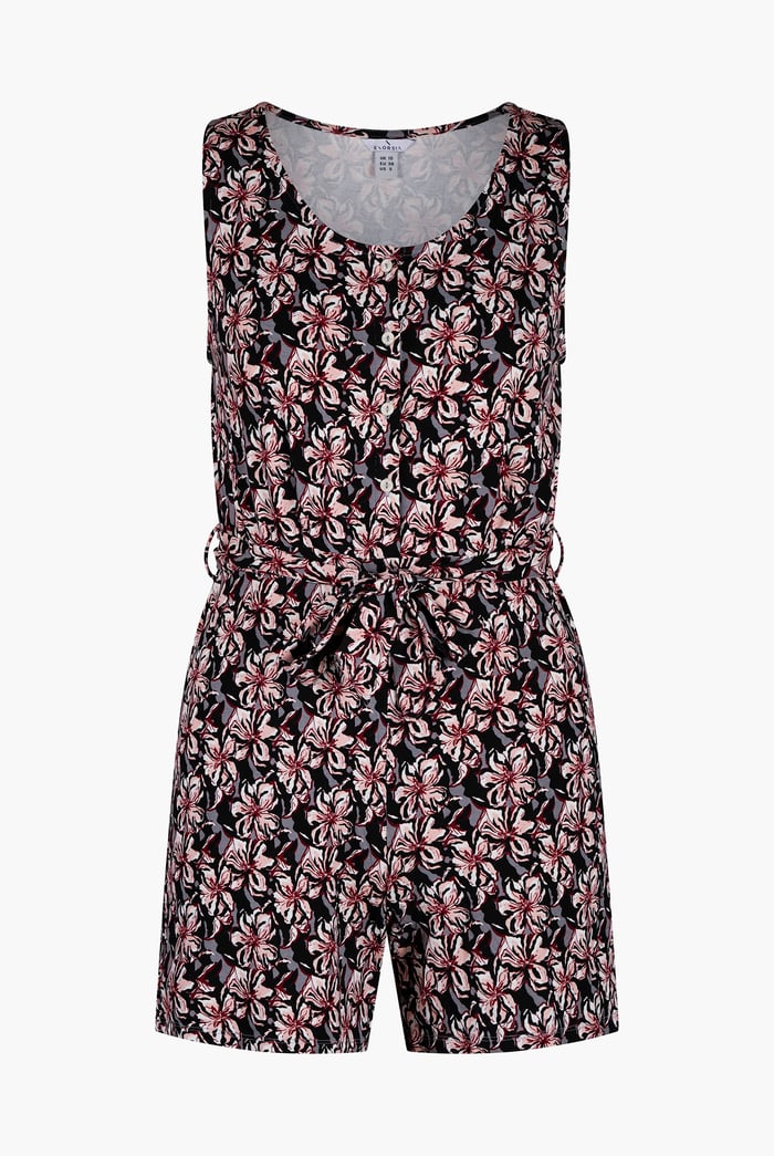 Wild Flower Print Playsuit
