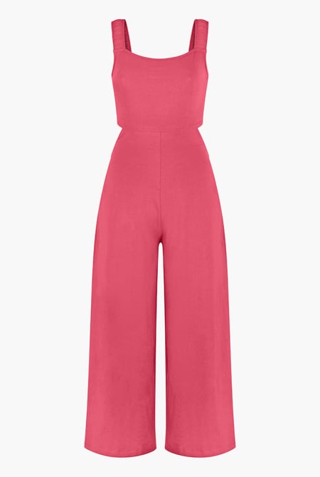 Strappy Wide Leg Jumpsuit