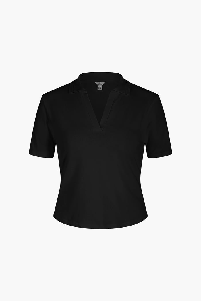 V-Neck Polo Shirt