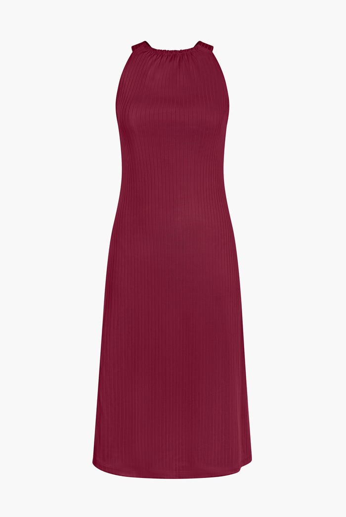 Halter Neck Dress with Criss-Cross Back
