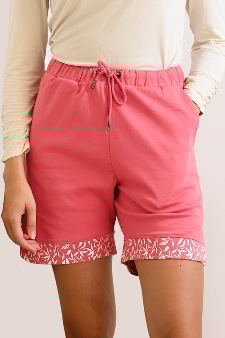 Womens Red Bermuda Shorts