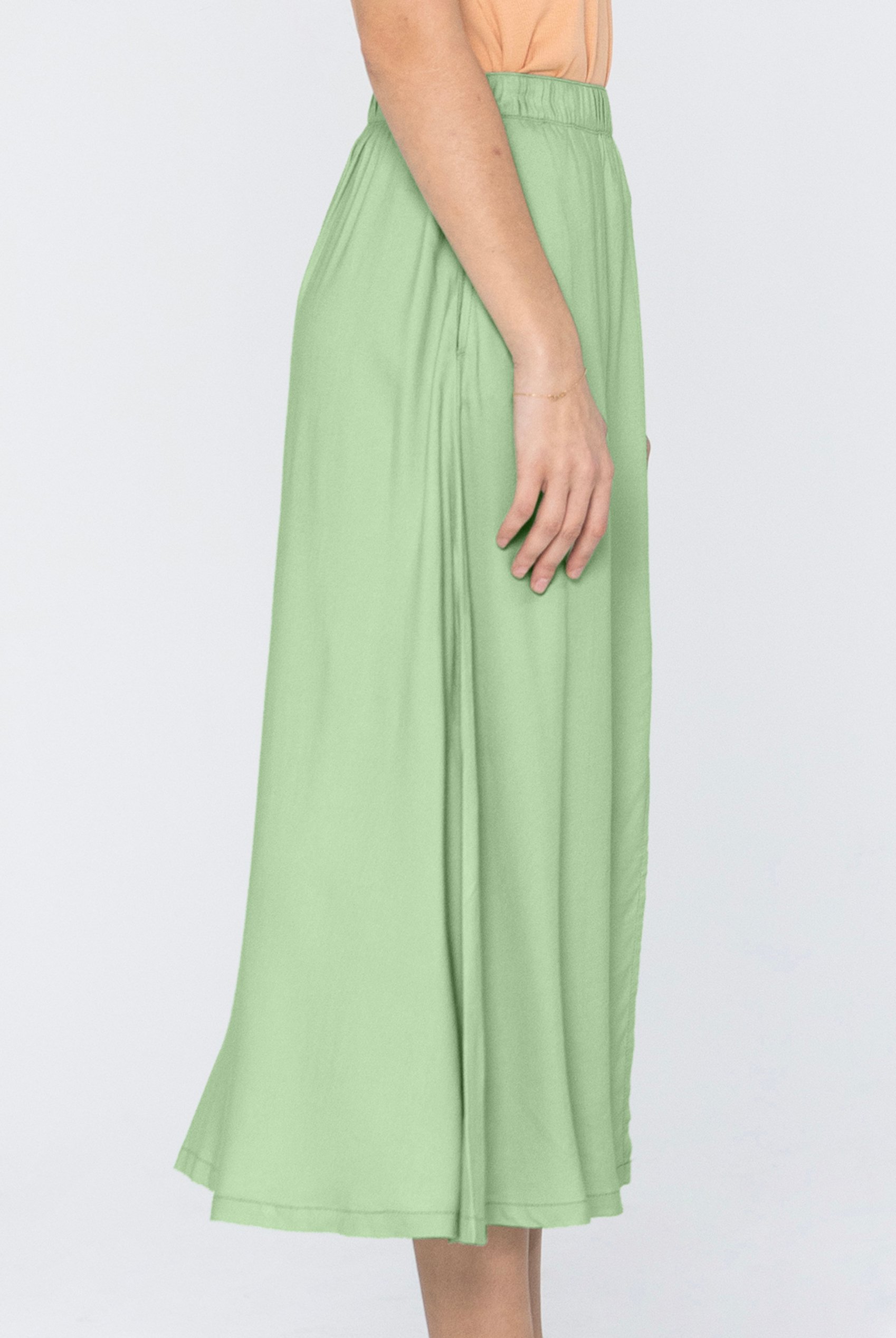 A-Line Maxi Skirt with Front Slit