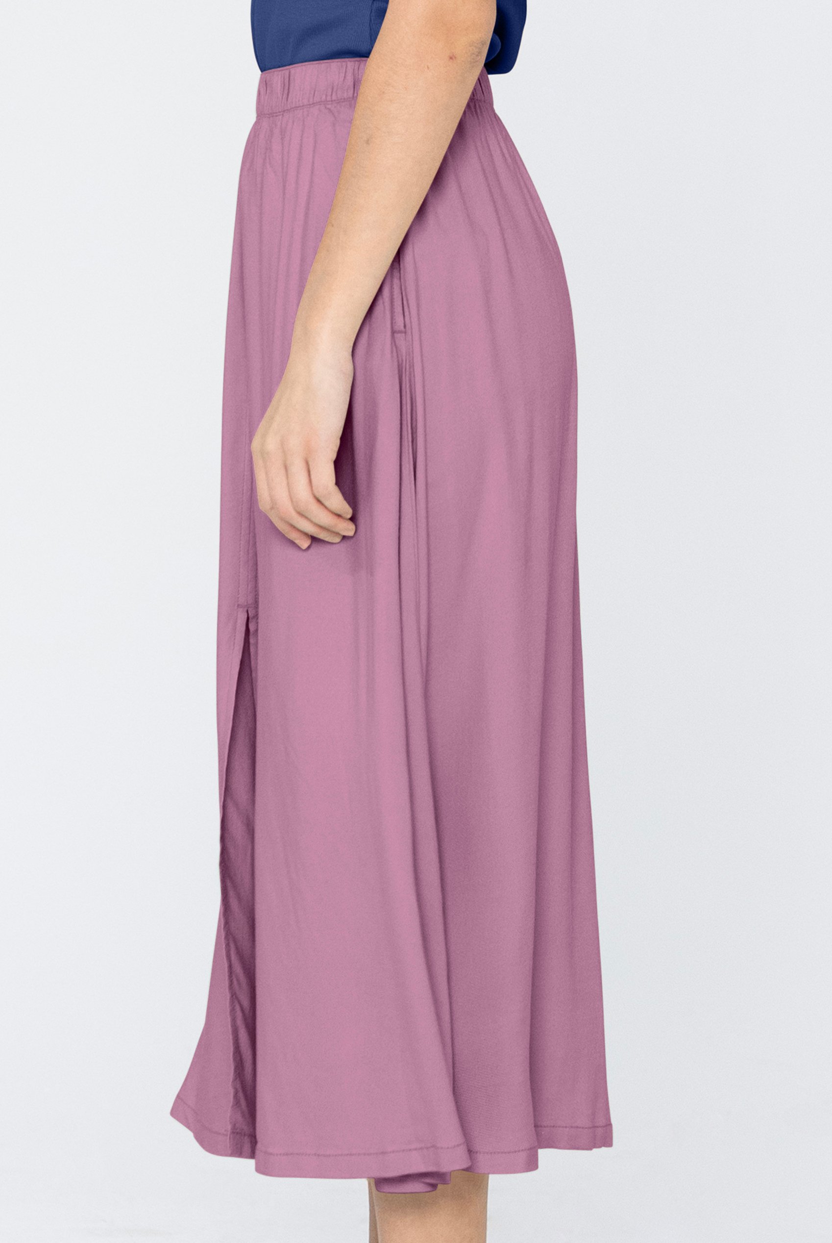 A-Line Maxi Skirt with Front Slit