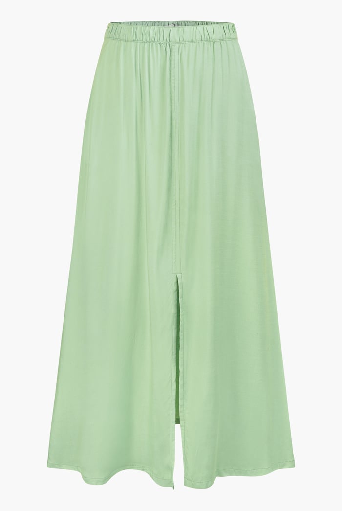 A-Line Maxi Skirt with Front Slit