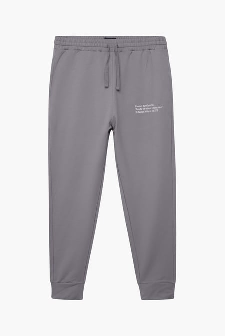 Grey Straight Leg Joggers