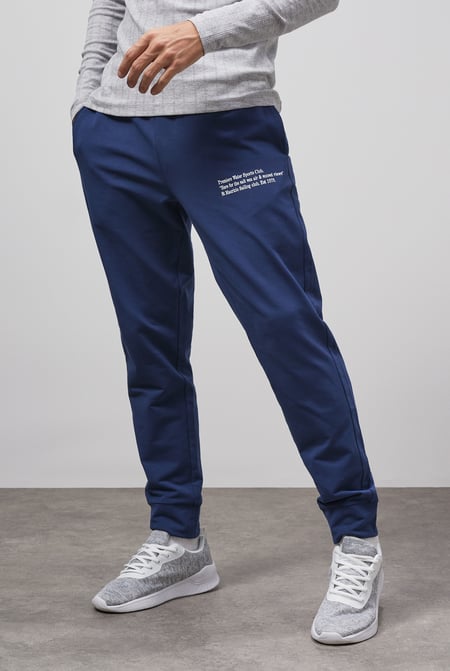 Navy Straight Leg Joggers