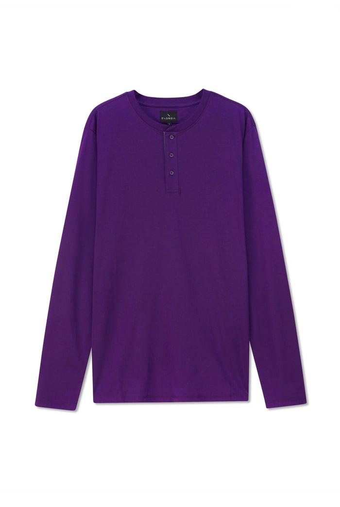 Men's Crew Neck Henley T-Shirt