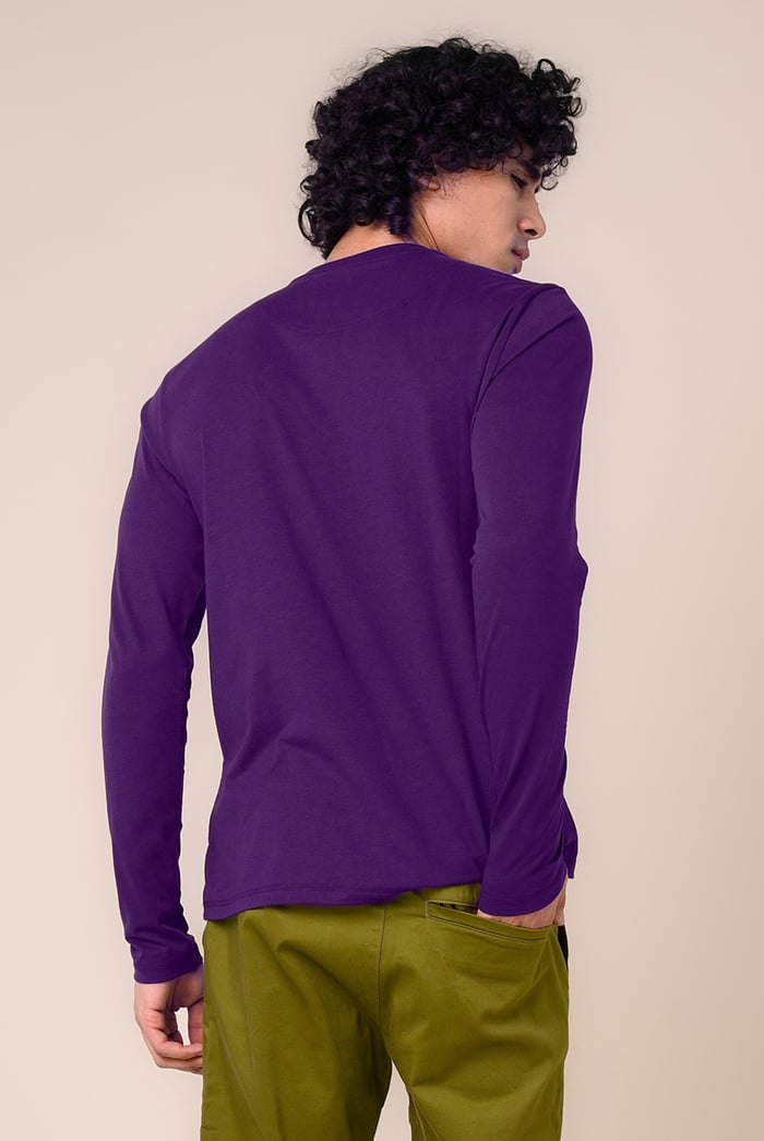Men's Crew Neck Henley T-Shirt