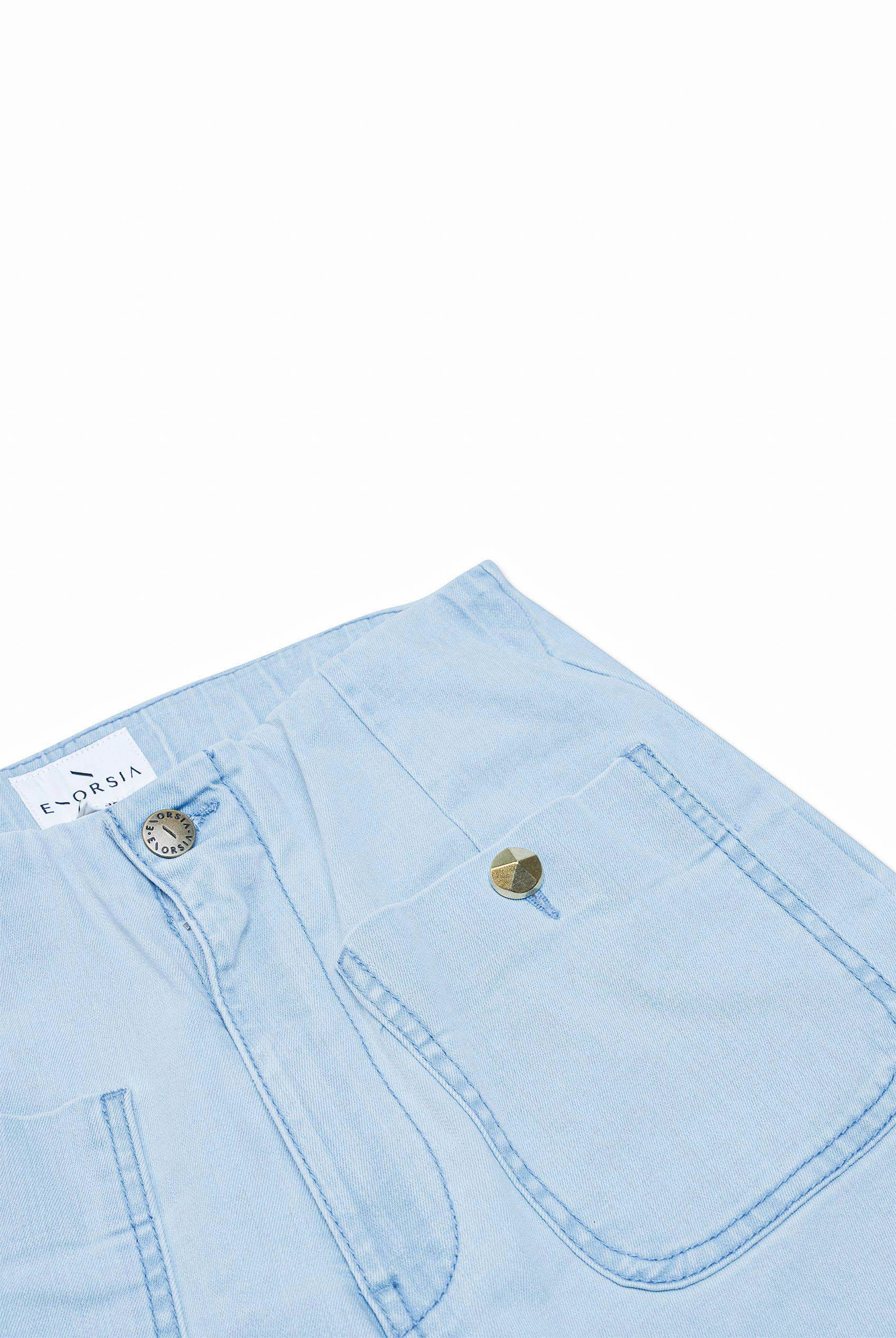 Super Light Cropped Flared Buttoned Jeans