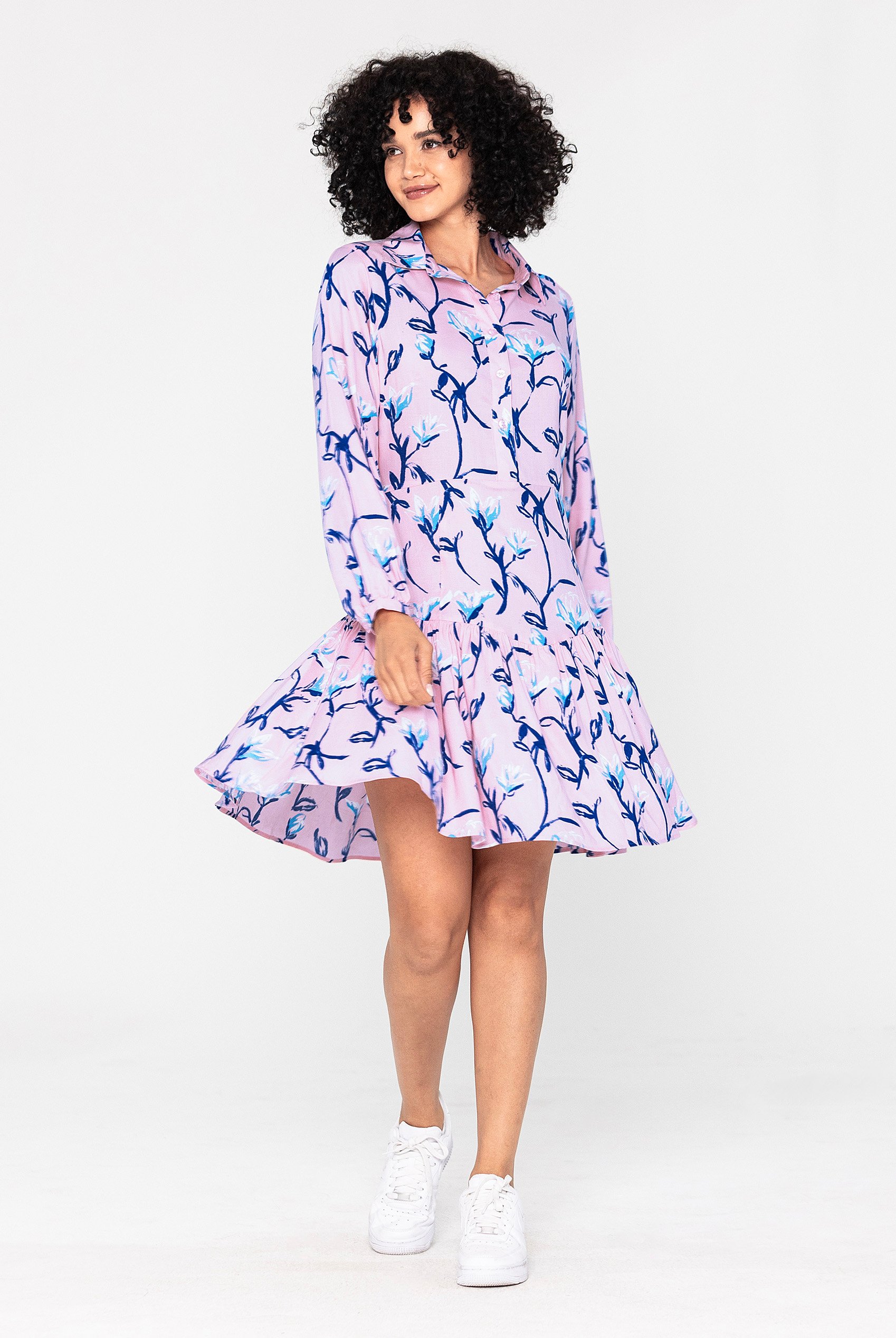 Floral Shirt Dress