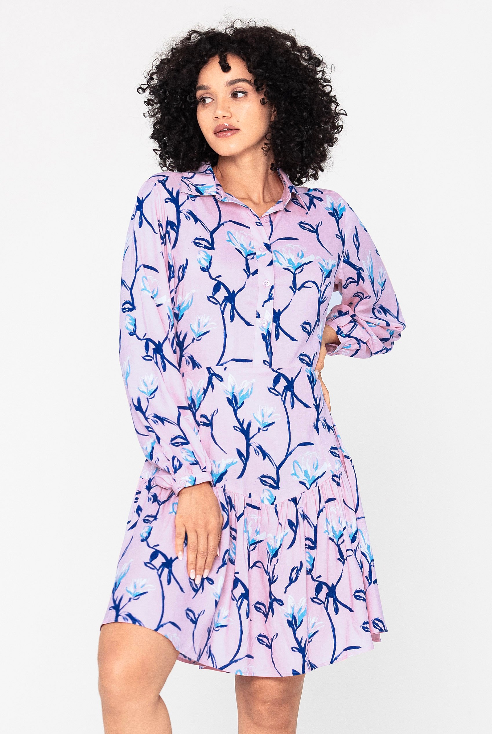 Floral Shirt Dress