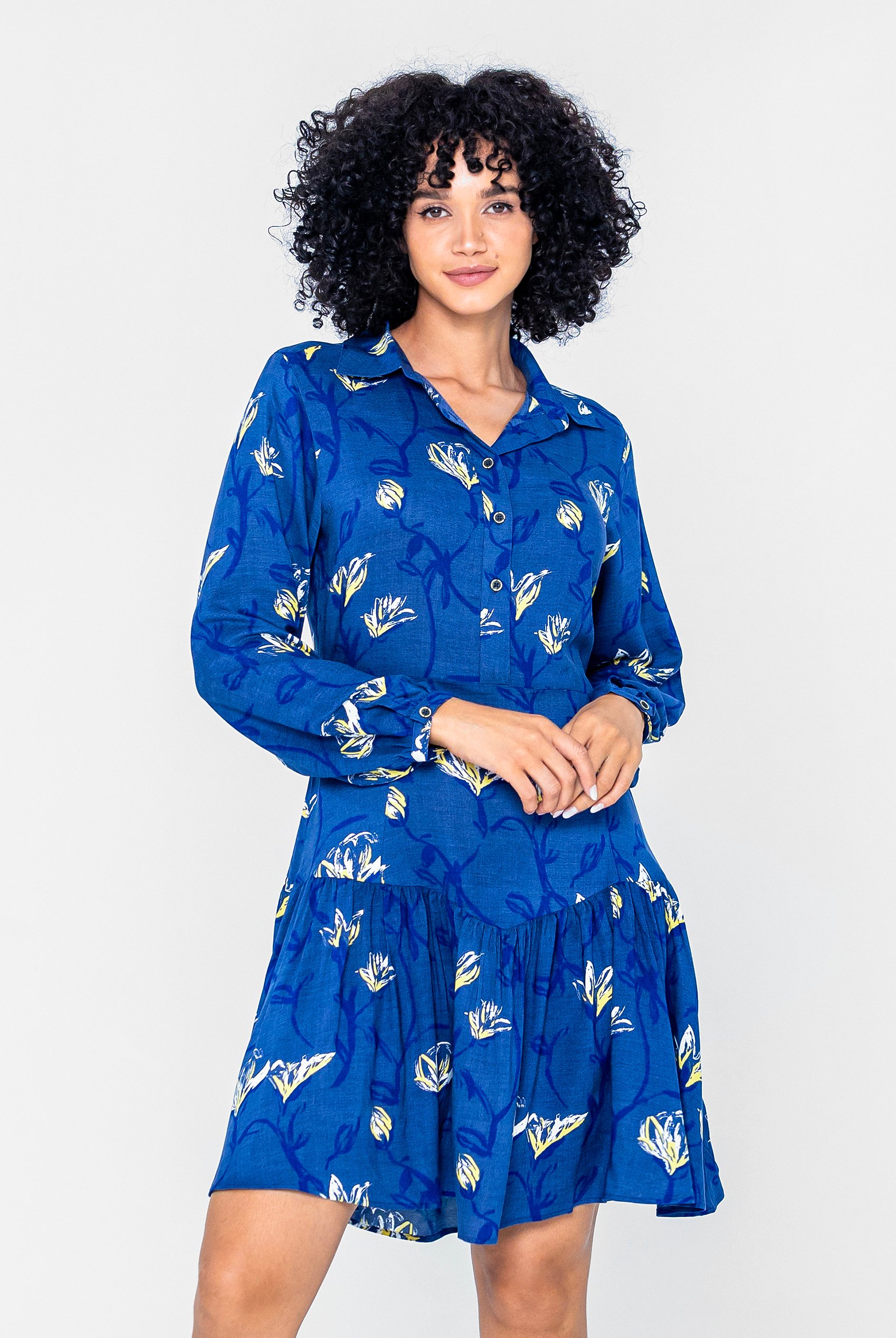 Floral Shirt Dress