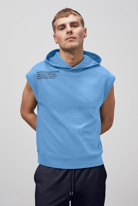 Black Contrast Printed Hoodie