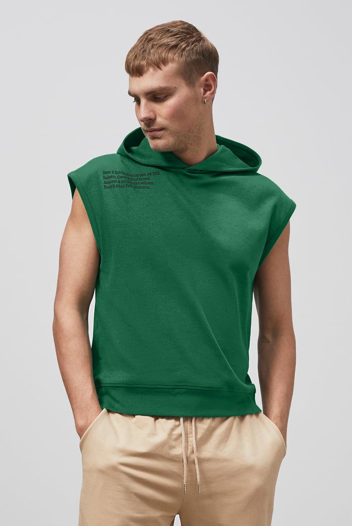 Contrast Printed Hoodie