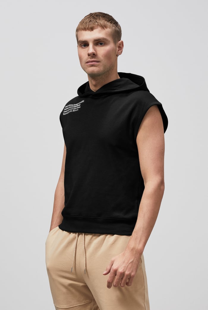 Contrast Printed Hoodie
