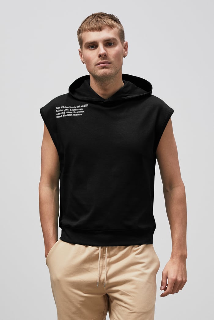 Contrast Printed Hoodie