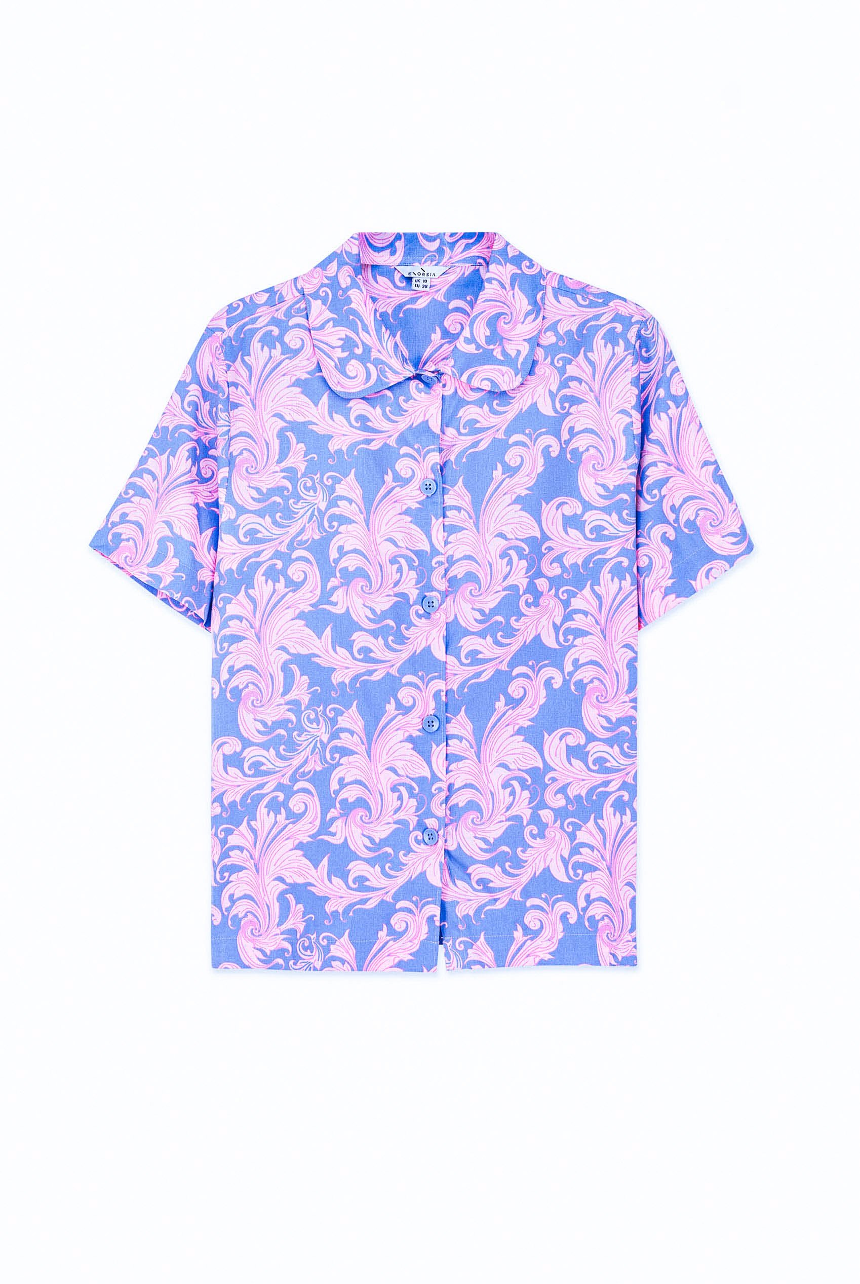 Printed Woven Shirt & Shorts Set