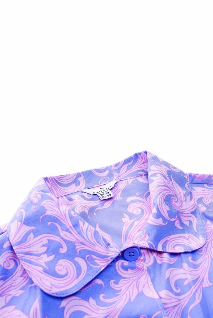 Printed Woven Shirt & Shorts Set