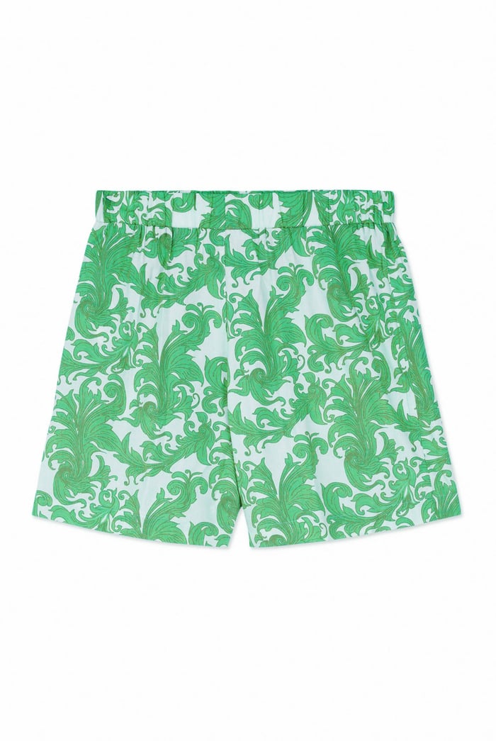 Printed Woven Shirt & Shorts Set