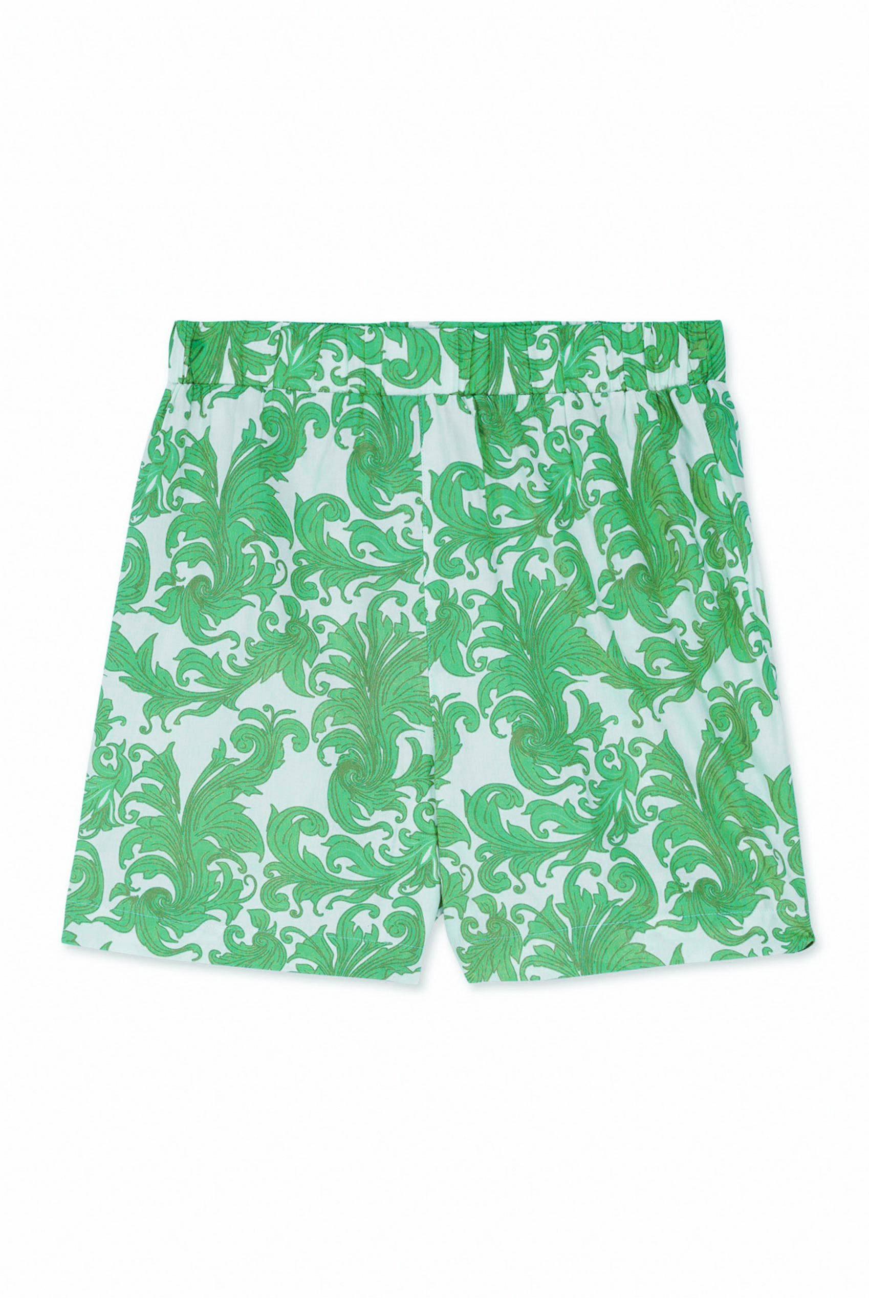 Printed Woven Shirt & Shorts Set