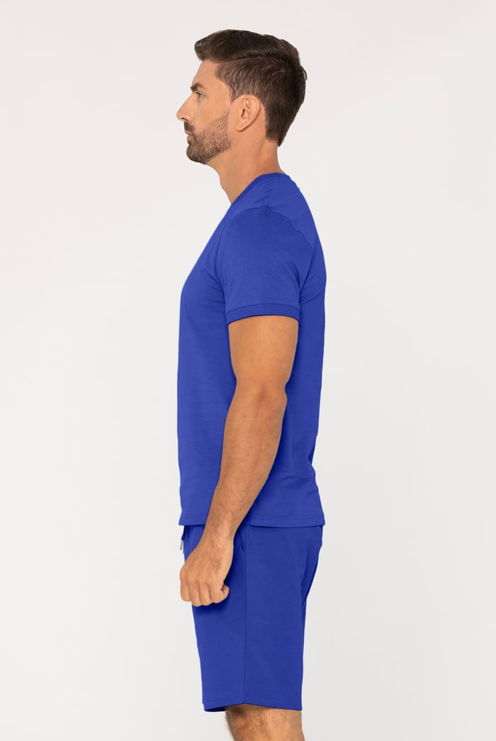 Loungewear Set With Short Sleeve Top And Shorts
