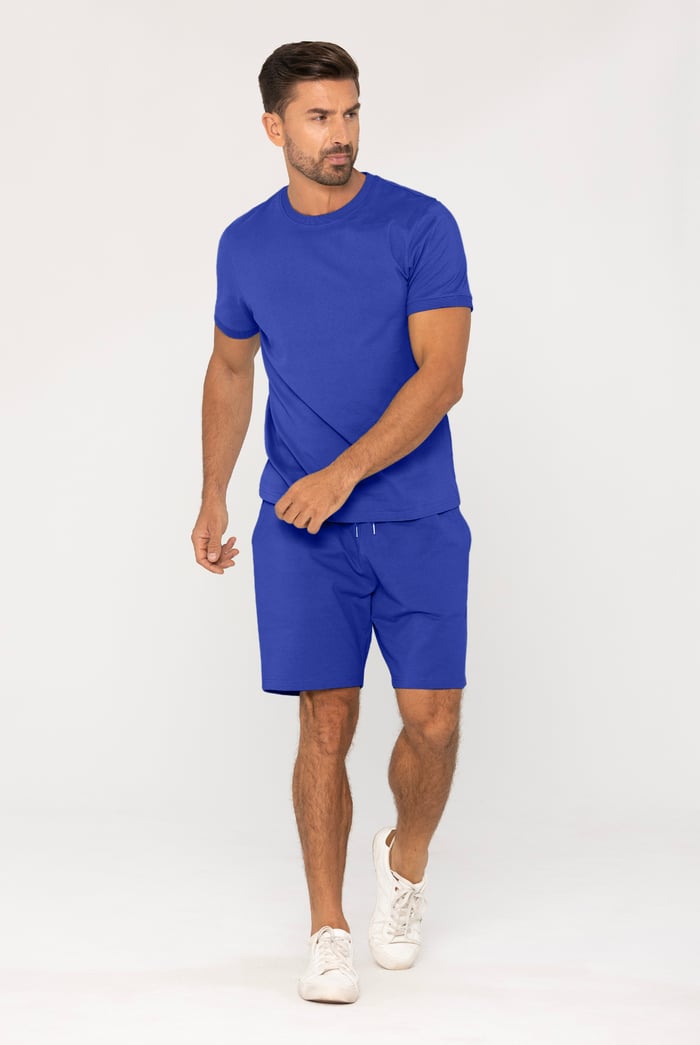Loungewear Set With Short Sleeve Top And Shorts