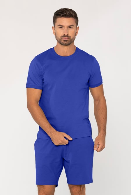 Green Loungewear Set With Short Sleeve Top And Shorts
