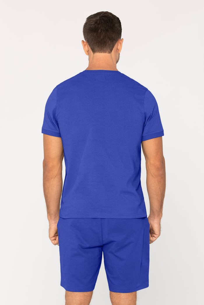 Loungewear Set With Short Sleeve Top And Shorts