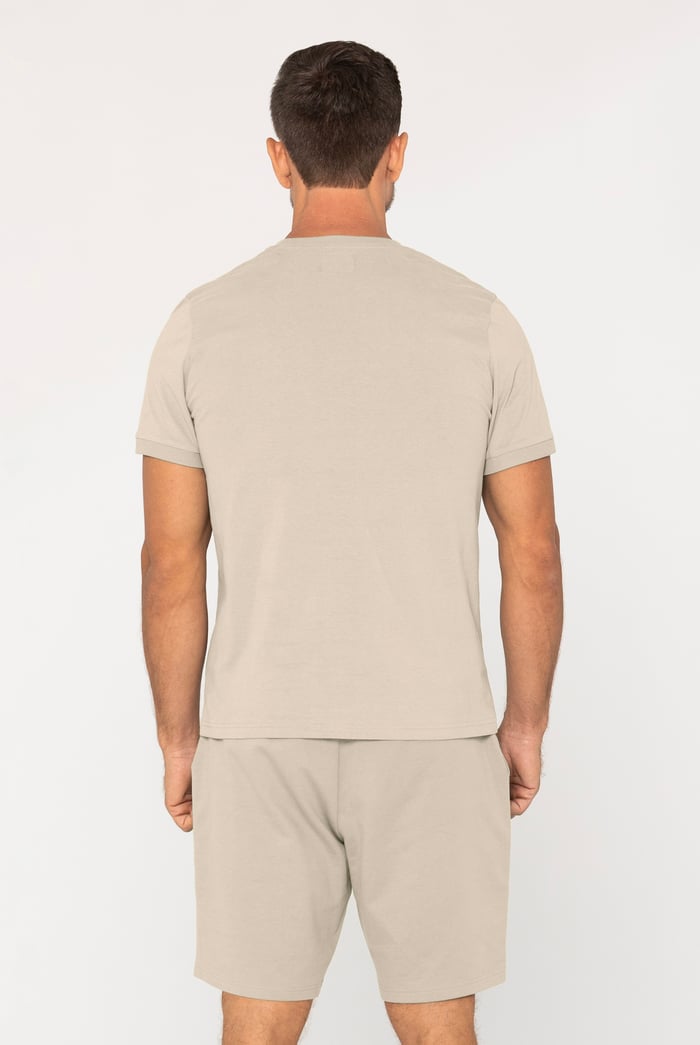 Loungewear Set With Short Sleeve Top And Shorts