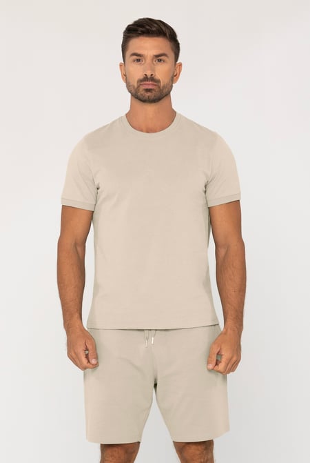 Green Loungewear Set With Short Sleeve Top And Shorts