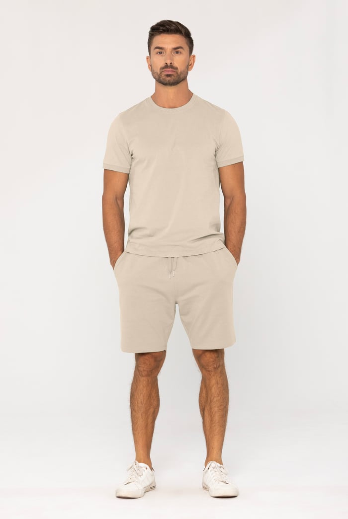 Loungewear Set With Short Sleeve Top And Shorts