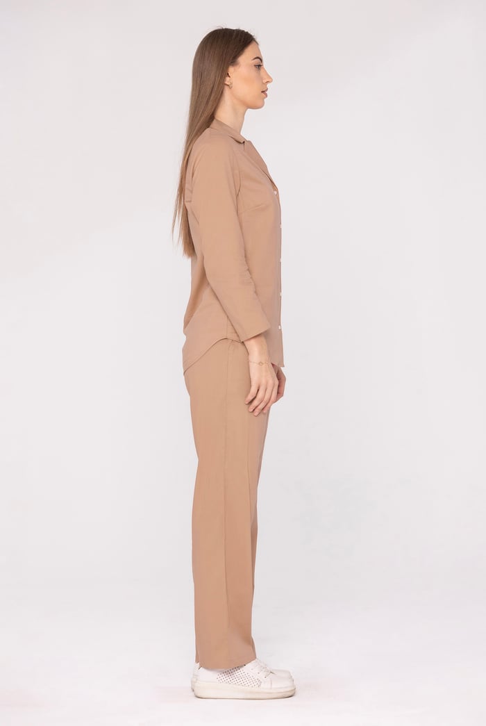 Woven Viscose Blend Pyjama Set