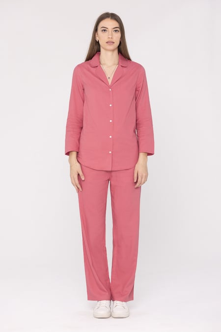 Woven Viscose Blend Pyjama Set