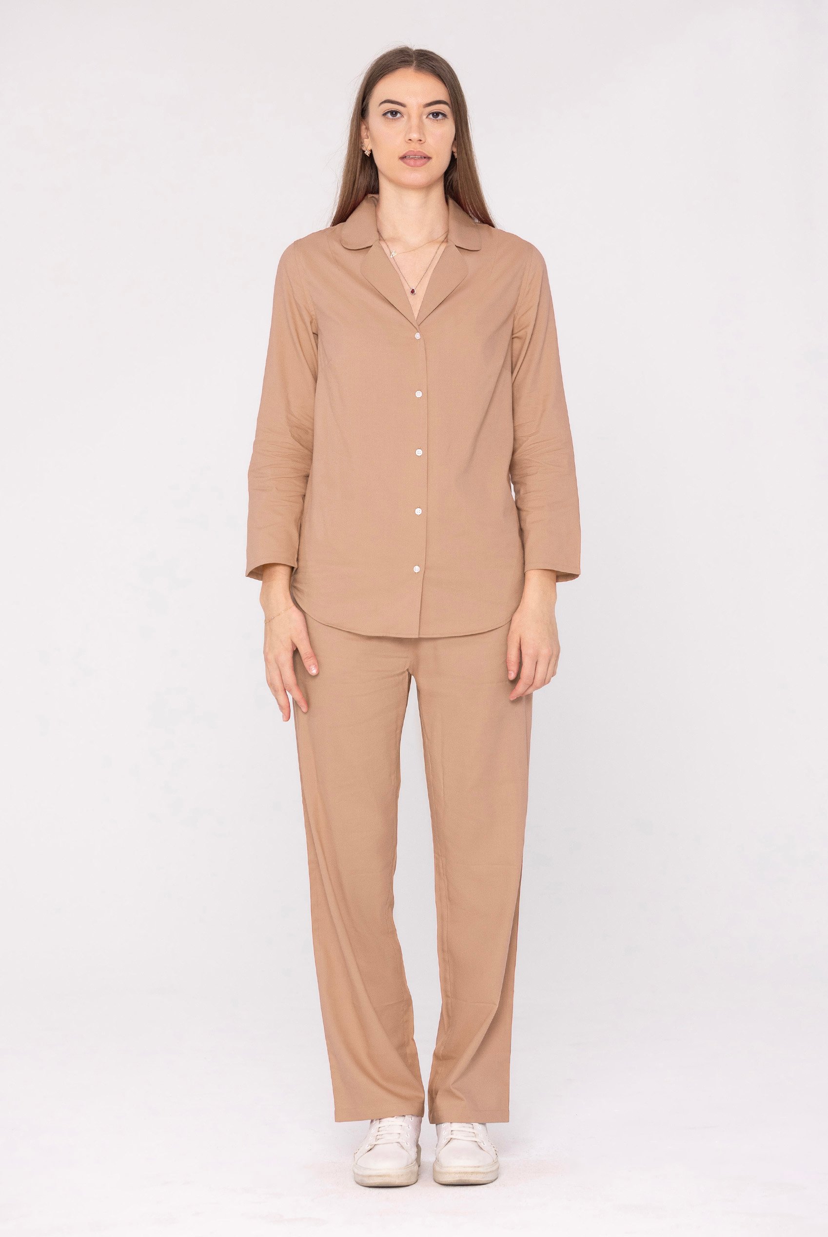 Woven Viscose Blend Pyjama Set