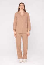 Woven Viscose Blend Pyjama Set