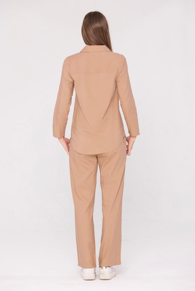 Woven Viscose Blend Pyjama Set