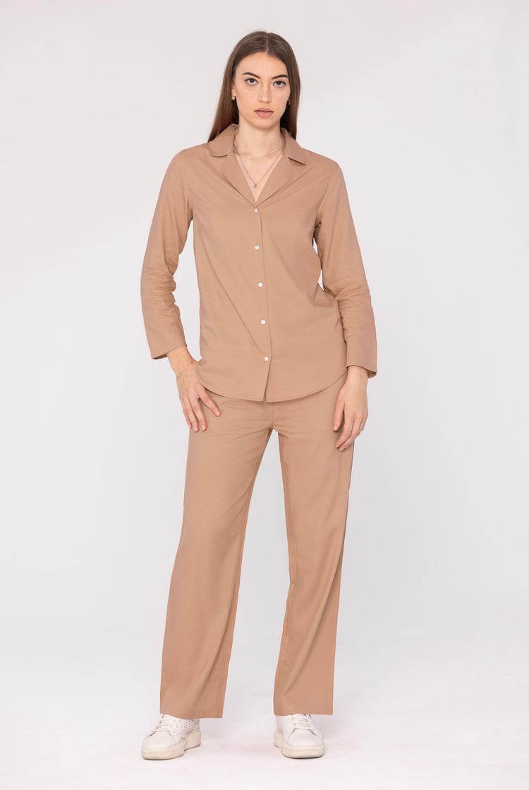 Woven Viscose Blend Pyjama Set