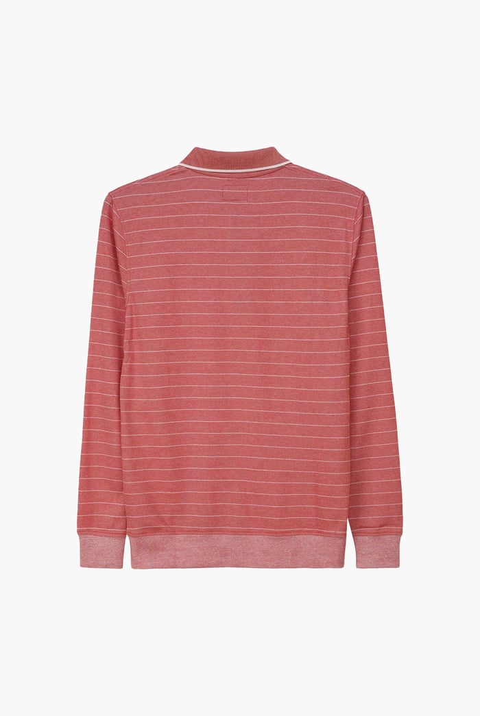 Half Zip Long Sleeve Polo Shirt