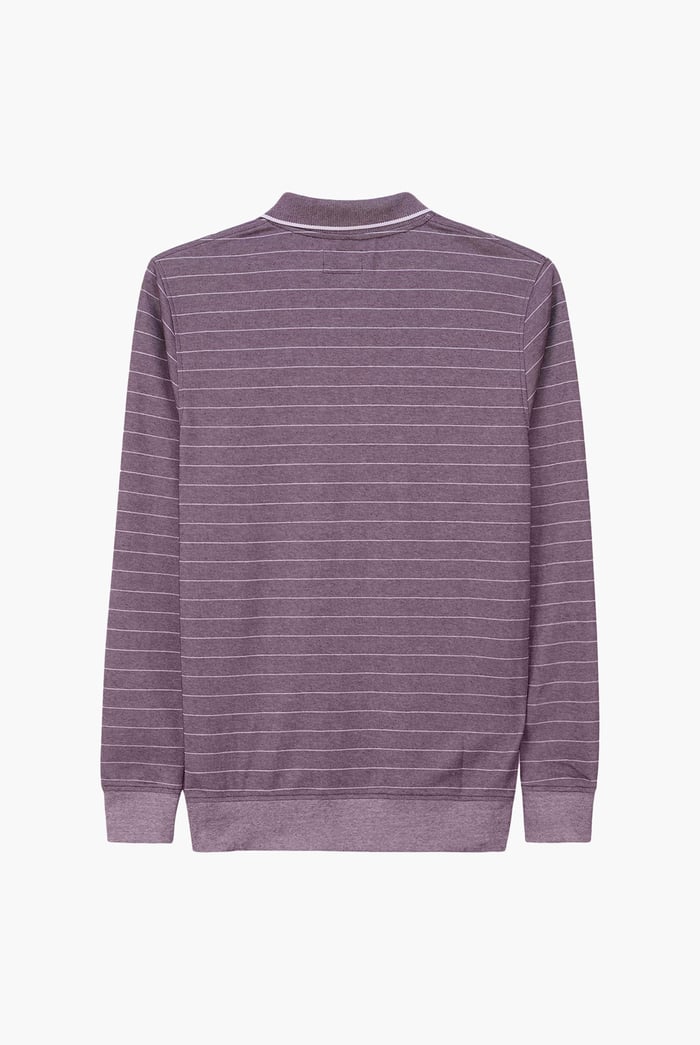 Half Zip Long Sleeve Polo Shirt