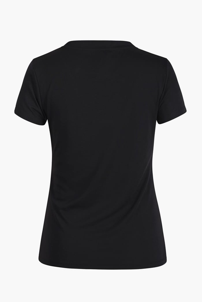 Lace-Up V Neck Short Sleeve Top