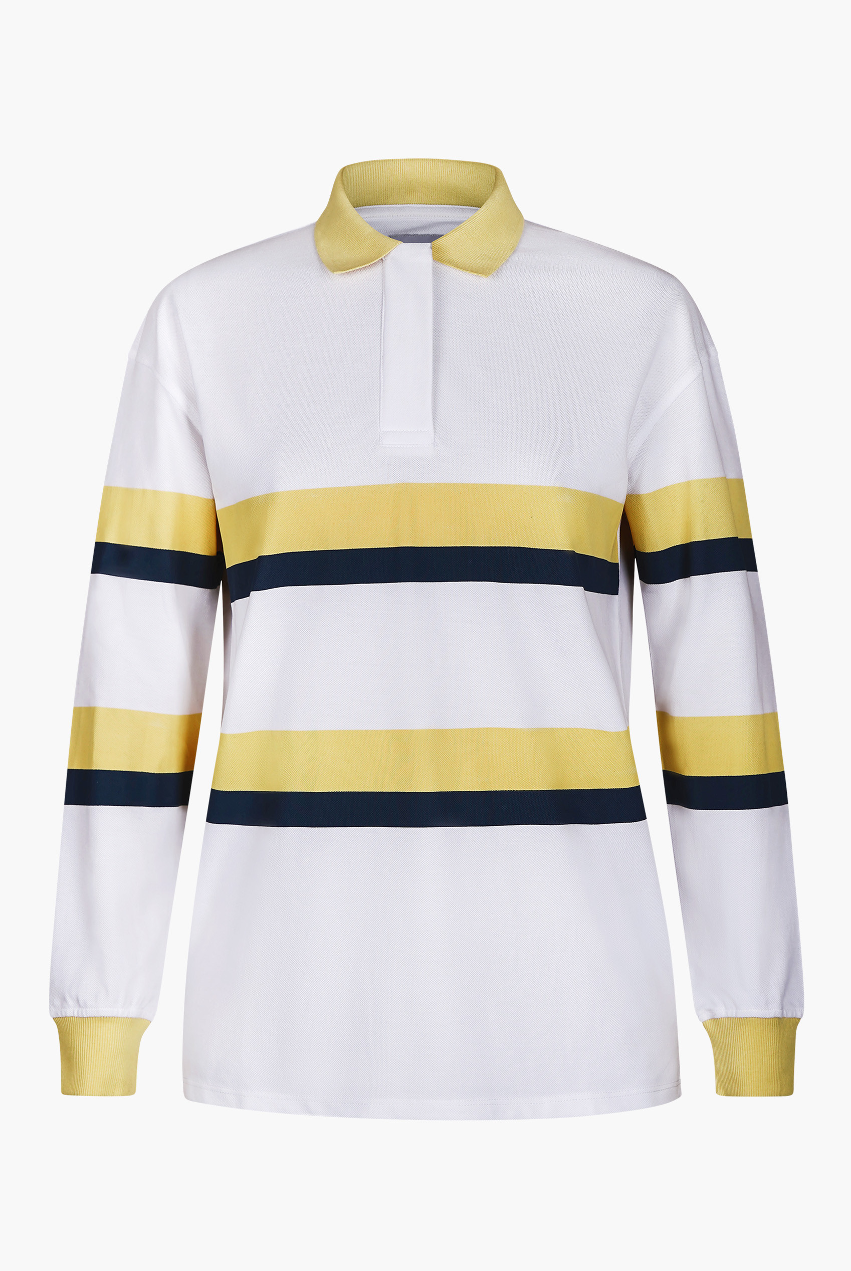 Women's Rugby Polo With Contrast Stripes