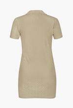 Deep V-Neck Polo Collar Mini Dress