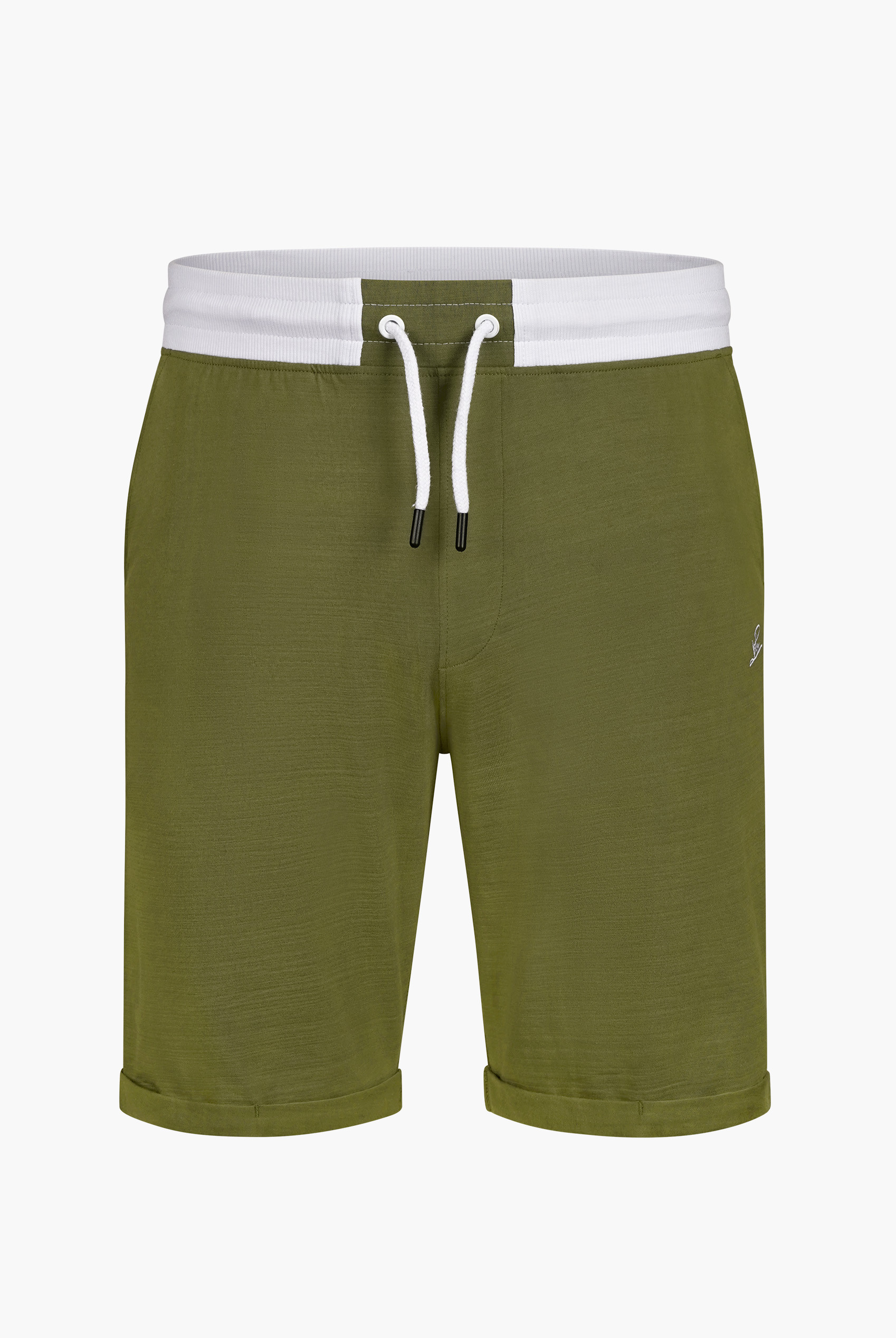 Contrast Waistband Regular Fit Shorts