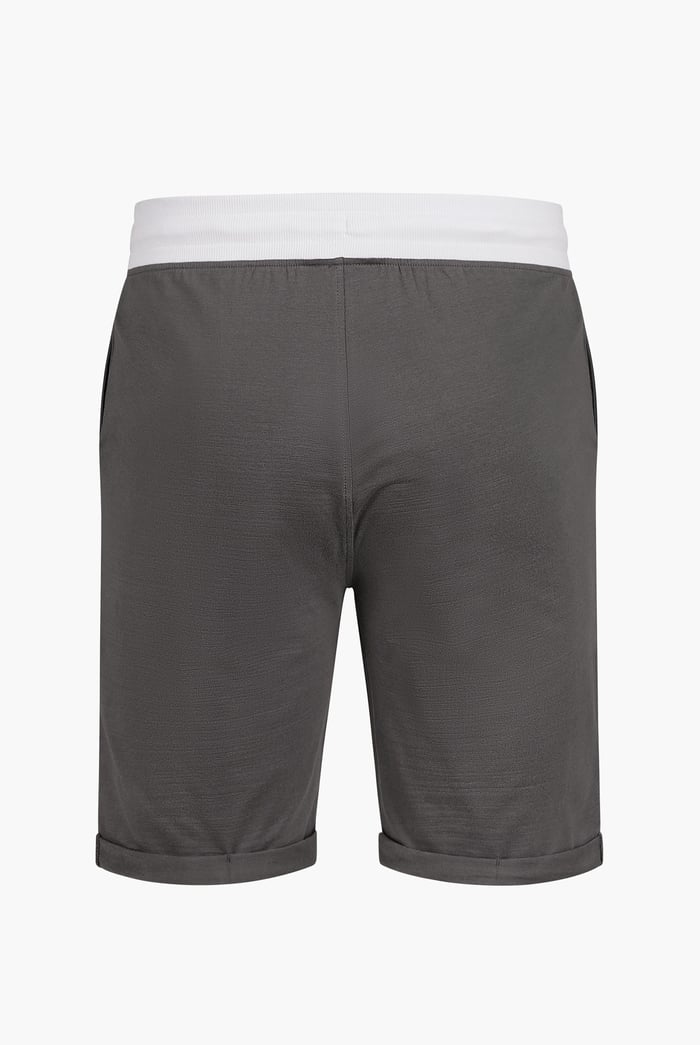Contrast Waistband Regular Fit Shorts
