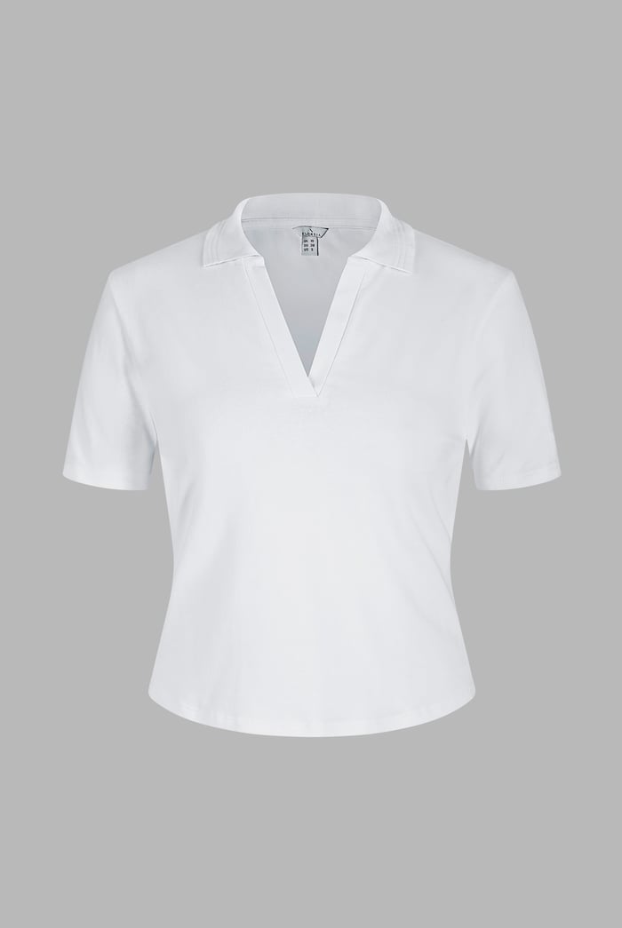 V-Neck Polo Shirt