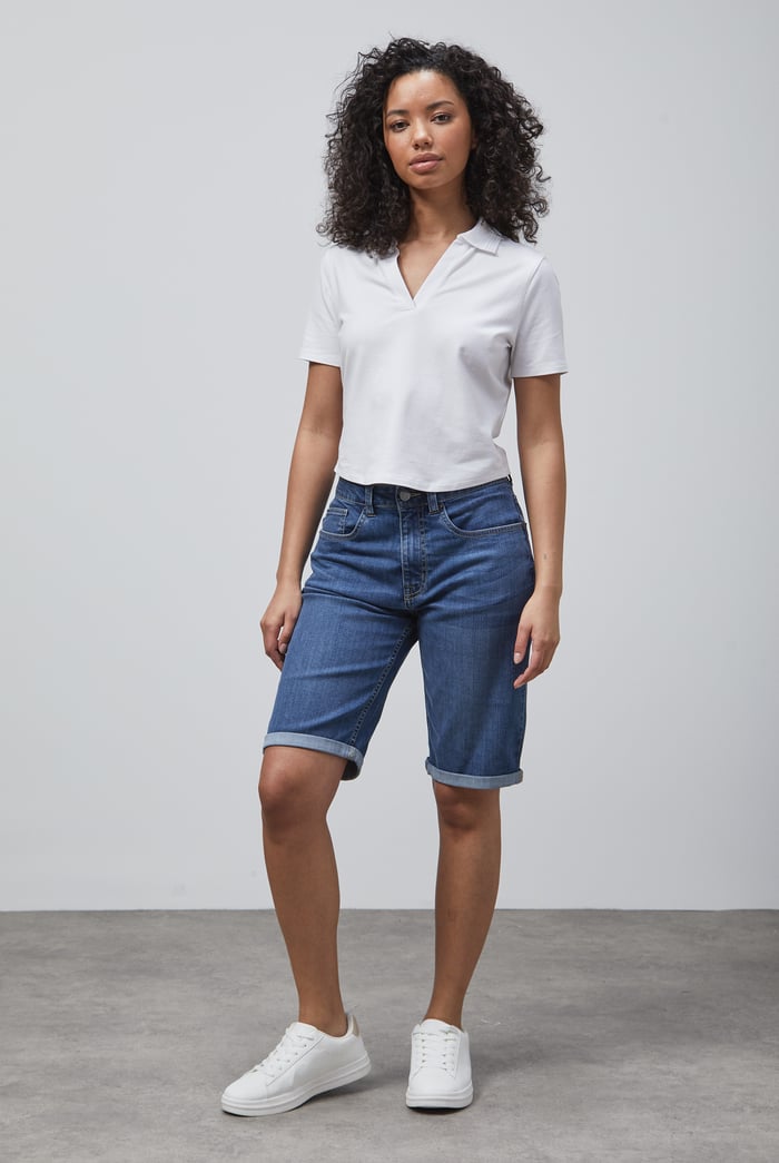 V-Neck Polo Shirt