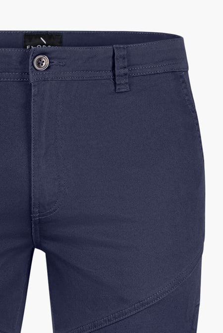 Men's Navy Heritage Utility Cargo Trousers With Zip Detail